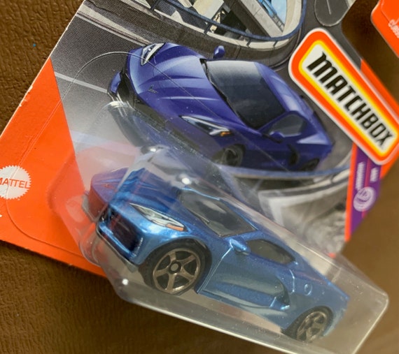 Matchbox 2020 Corvette C8-blue-short Card-mbx Highway-hard to Find
