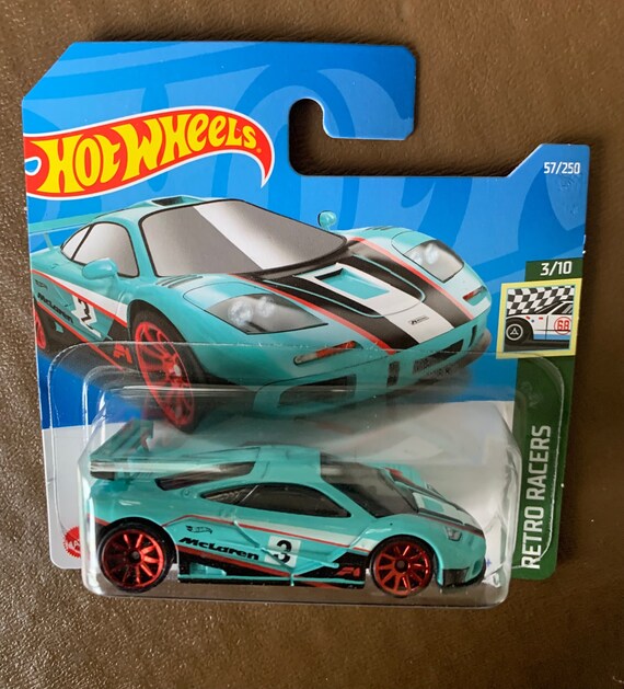 Hot Wheels Mclaren F1-turquise With Red Wheels-retro Racers Short