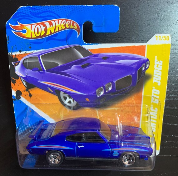 Hot Wheels 1970 Pontiac Gto-judge-blue With Black Interior-2011