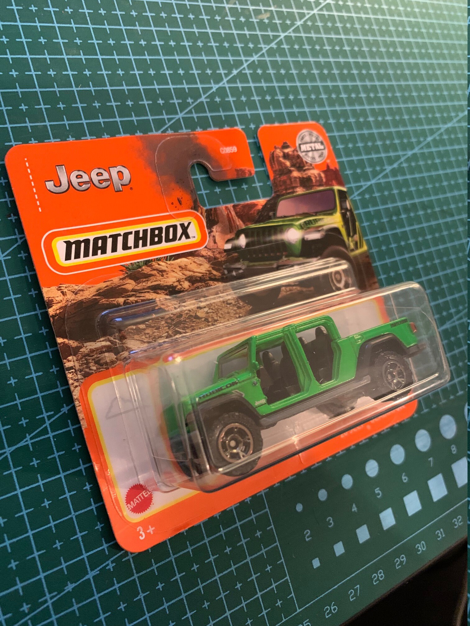 Matchbox 2020 Jeep Gladiator-green With Black Interior-short