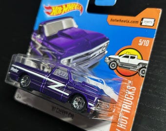 Hot Wheels 1967 Chevrolet C10-purple With Chrome Interior-hw Hot