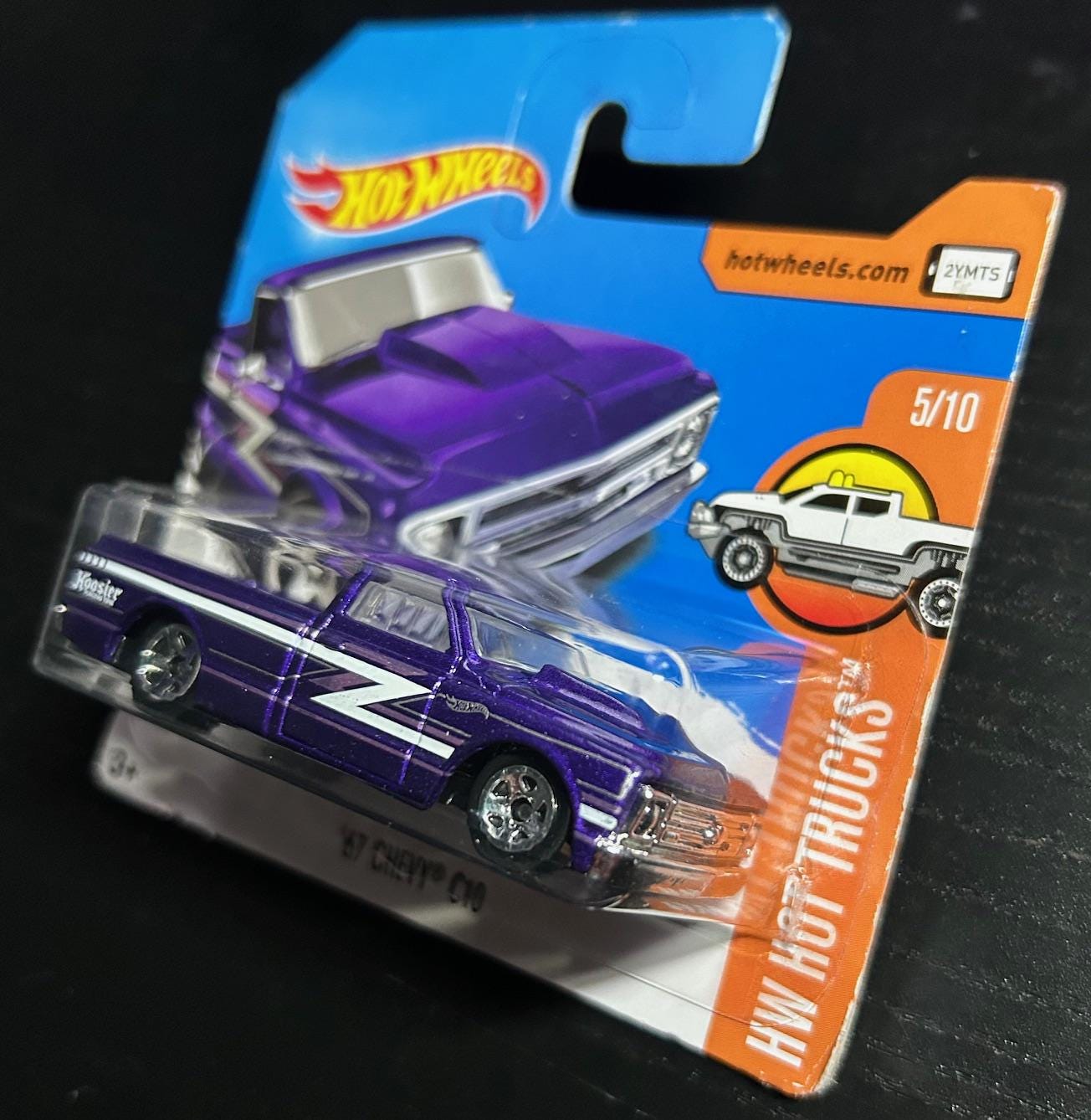 Hot Wheels 1967 Chevrolet C10-purple With Chrome Interior-hw Hot