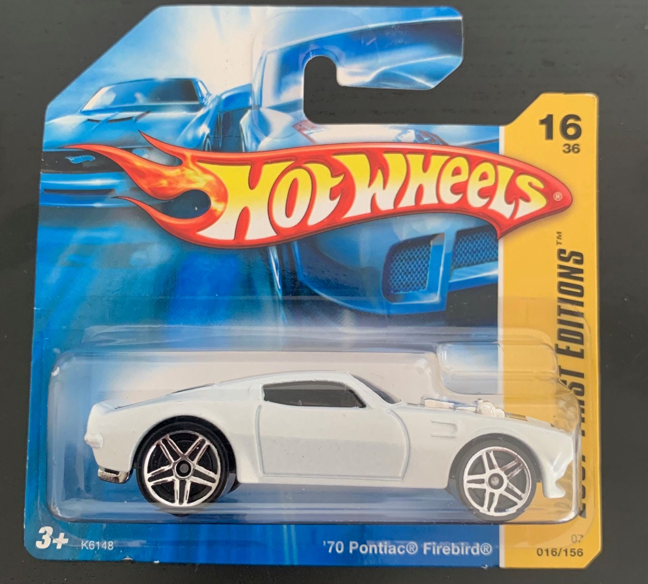 Hot Wheels 1970 Pontiac Firebird-white With Blue Stripe