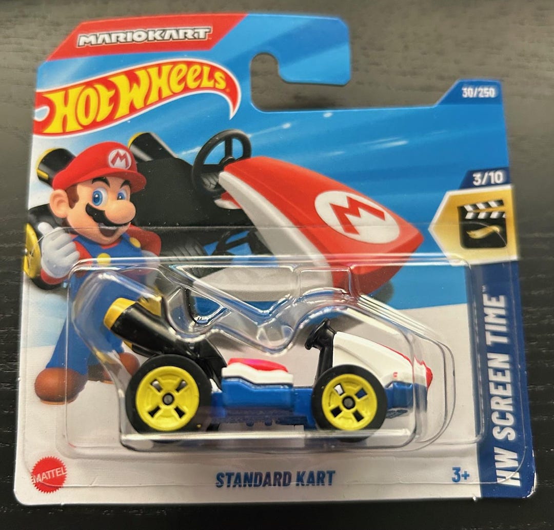 ホットウィール マリオカート - マリオ ホワイト＆ブルー - HW