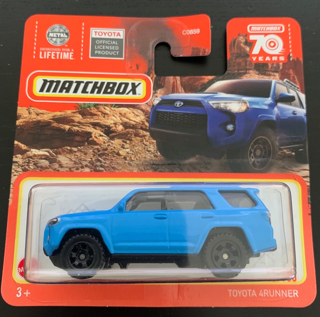 Matchbox Toyota 4runner-blue With Black Interior-short Card-hard to ...