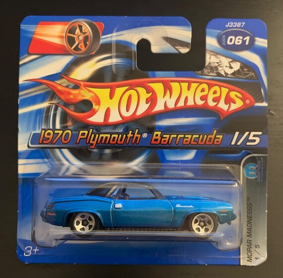 Hot Wheels 1970 Plymouth Barracuda-blue With Black Interior- Short