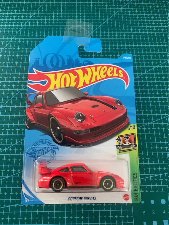 Hot Wheels Porsche 993 Gt2-red With Black Stripe-hw Exotics Long
