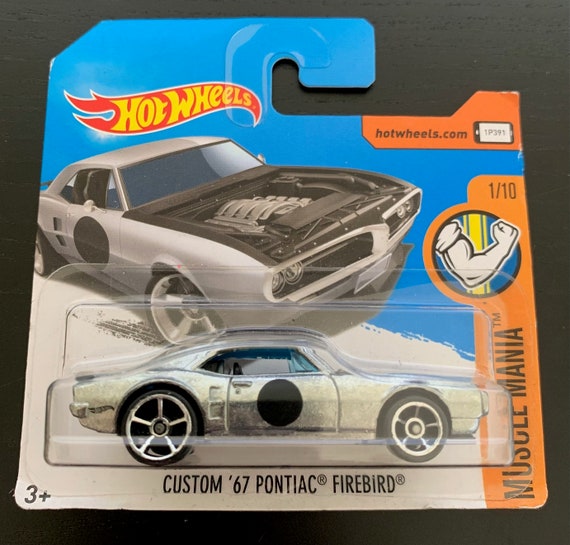 Hot Wheels 1967 Pontiac Firebird -silver With Black Interior-short