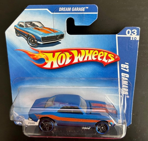 Hot Wheels 1967 Chevrolet Camaro-matte Blue With Orange