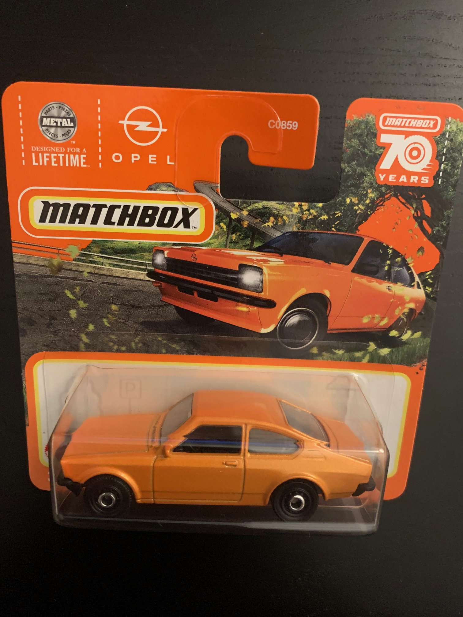 Matchbox 1975 Opel Kadett C GT/E- Orange With Black Interior