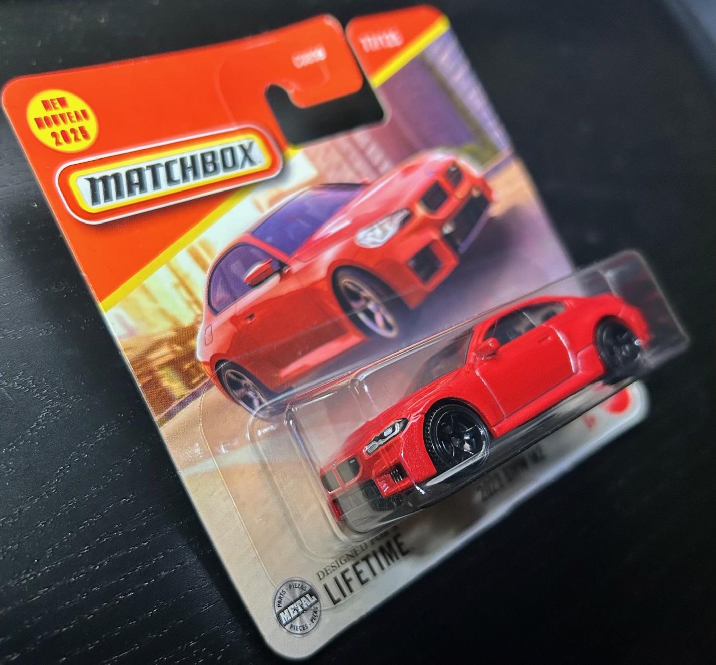 Matchbox M2 Die Cast Metal Toy Cars Matchbox 2023 BMW M2 Diecast Car - Red 1:64 ...