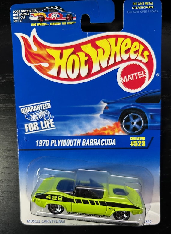 Hot Wheels 1970 Plymouth Barracuda-green With Black Interior-1997