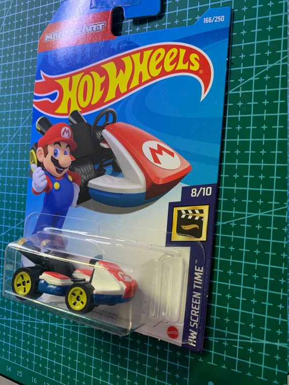 ホットウィール マリオカート - マリオ ホワイト アンド ブルー - HW