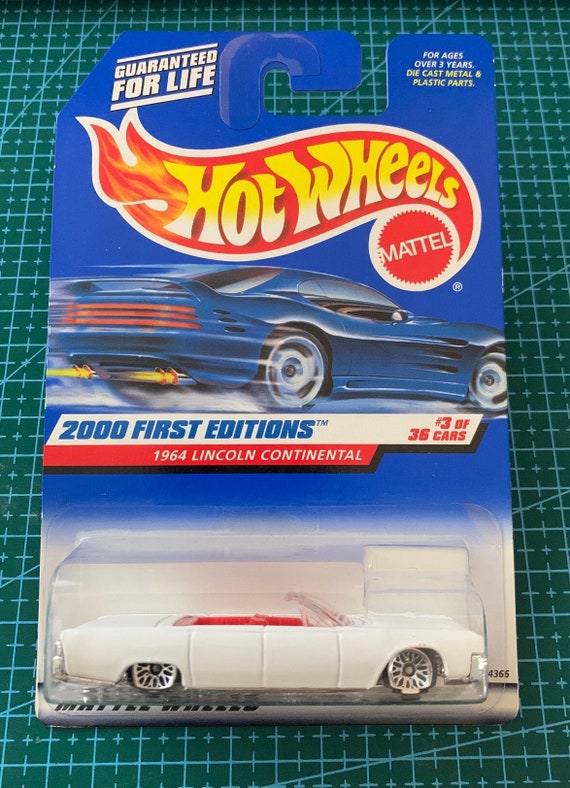 Hot Wheels 1964 Lincoln Continental-white With Red Interior-long