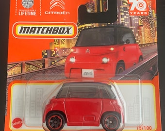 【新品•未開封】マッチボックス 54台セット　まとめ売り Citroen Ami Matchbox 2021 Citroen AMI -red With Black Roof-short Card-hard to