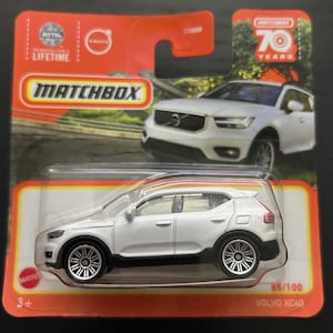 Streichholzschachtel XC40- Weiß mit Schwarzem Innenraum