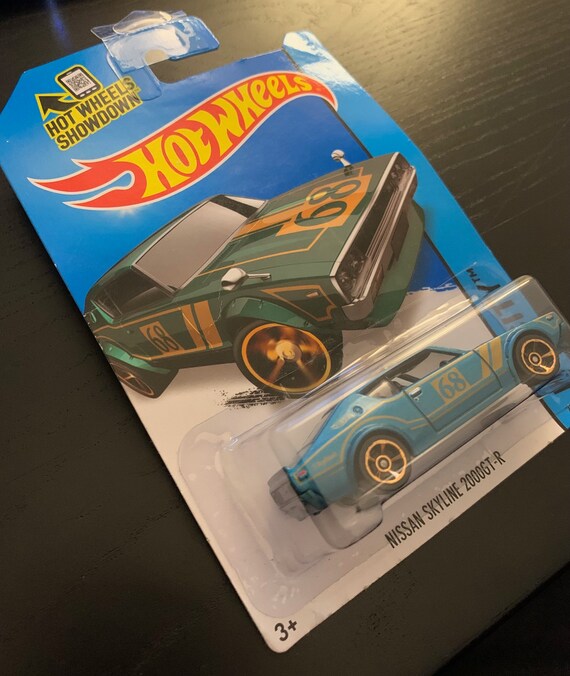 Hot Wheels Nissan Skyline 2000 Gt-r-green/teal With Black Interior