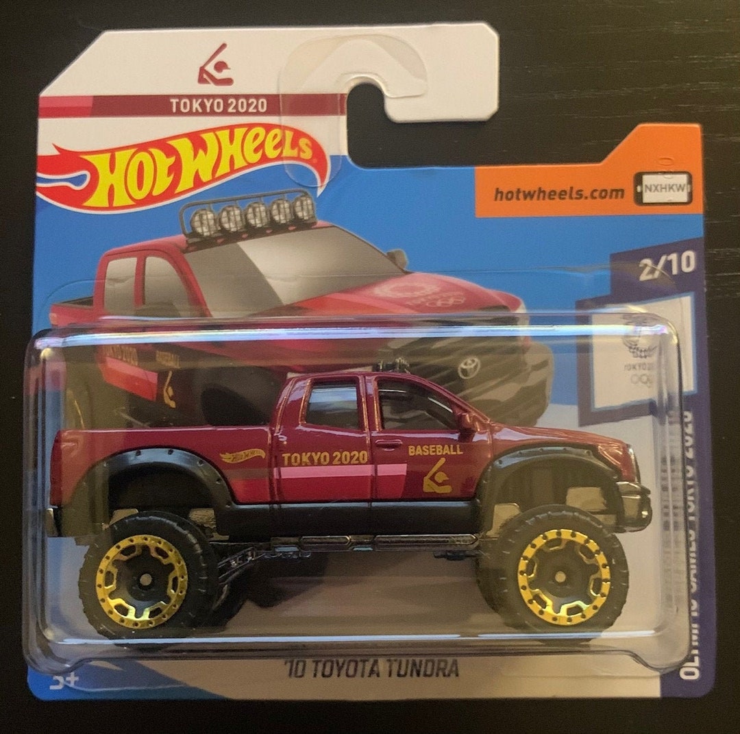 Hot Wheels 2010 Toyota Tundra-red-olympic Games Tokyo 2020