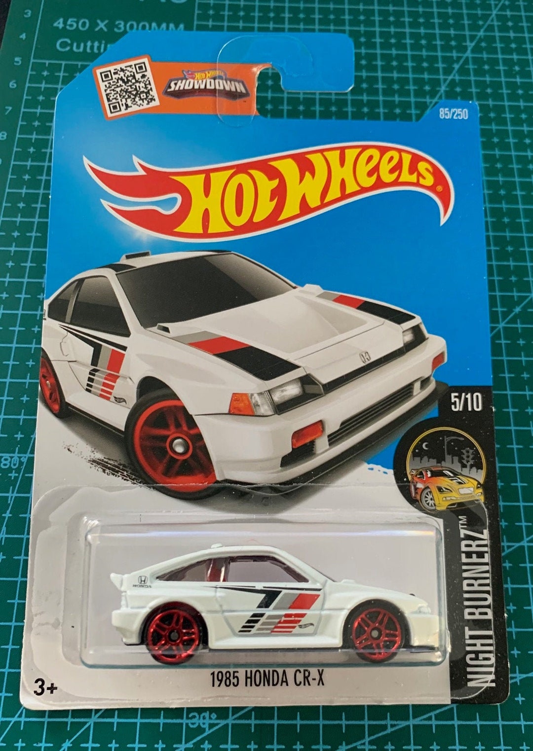 ナチュルハートページ Hot Wheels 1985 Honda CR-X -white With Red Wheels-nightburnerz