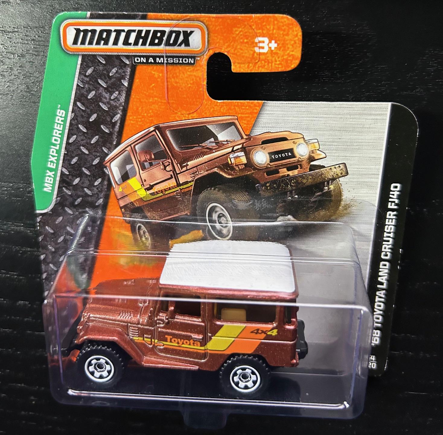 Matchbox 1968 Toyota Land Cruiser FJ40- Brown With White Roof