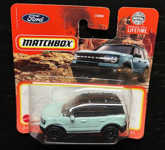 Matchbox 2022 Ford Bronco Sport-blue/teal With Black Wheels
