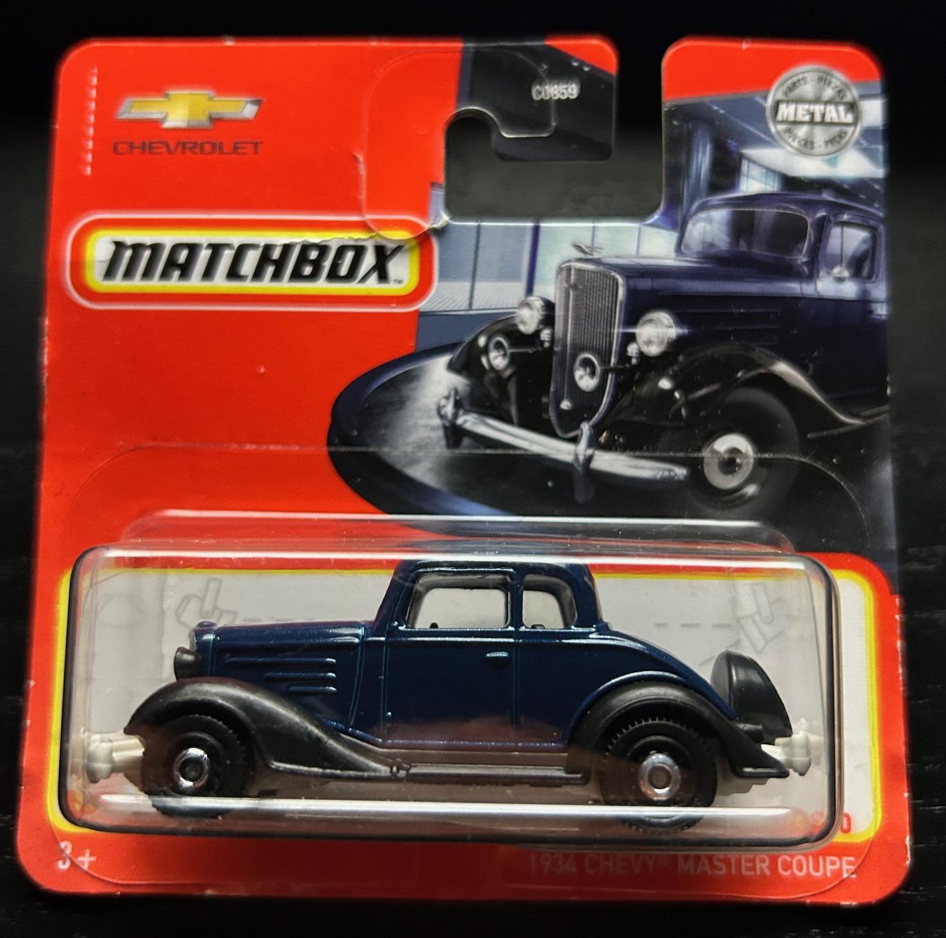 Matchbox 1934 Chevrolet Master Coupe-blue With Black Wheels-short