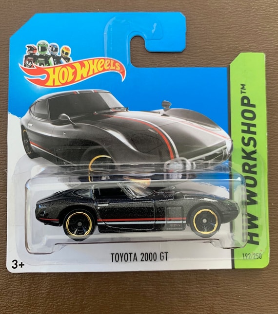 Hot Wheels Toyota 2000gt-black With Gold Wheels-2014 HW Workshop