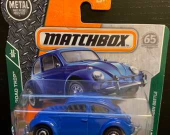 Matchbox MBX Road Trip 2018 – ‘62 Volkswagen Beetle Blue Die-Cast Car - View #3