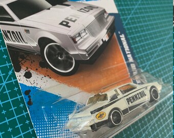 Hot Wheels Buick Grand National-white With Yellow Windows and