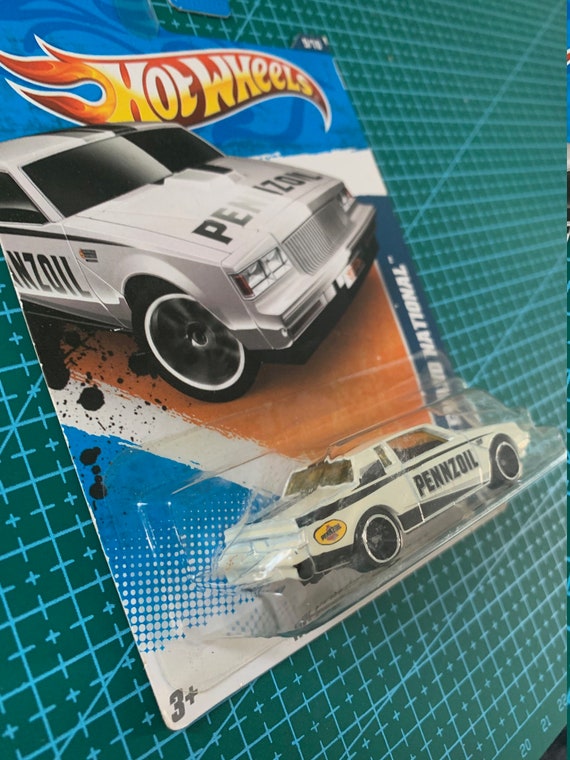 Hot Wheels Buick Grand National-white With Yellow Windows and