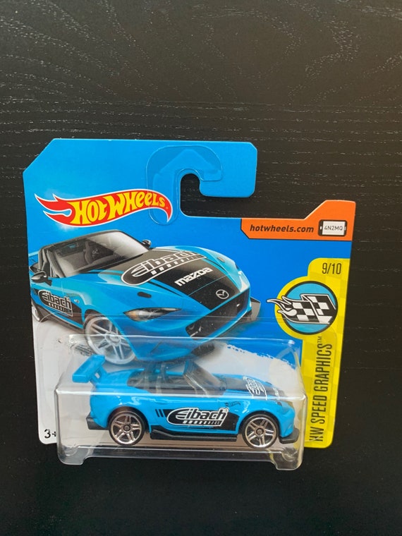 Hot Wheels 2015 Mazda MX-5 Miata-blue With Black Interior-hw Speed
