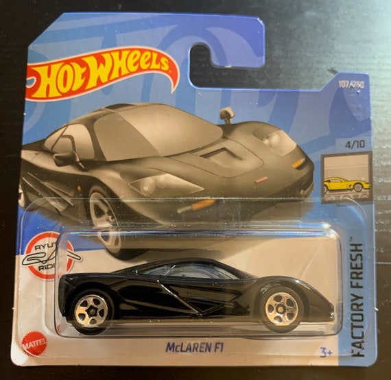 Hot Wheels Mclaren F1-black With Black Interior- Short Card-hard