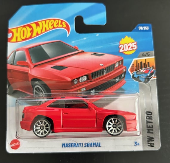 Hot Wheels Maserati Shamal-red With Black Interior-short Card