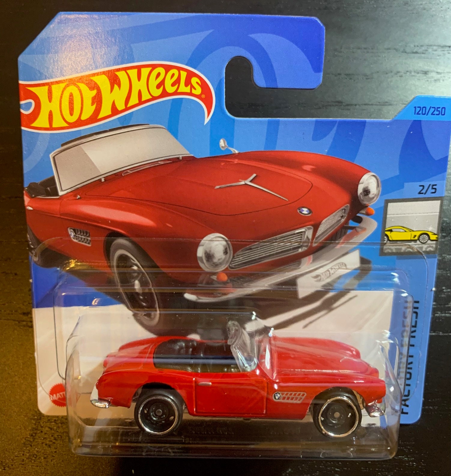 Hot Wheels BMW 507 Coupe-red With Black Interior-short Card-hard to ...