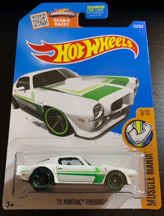 Hot Wheels 1973 Pontiac Firebird-white With Green Stripes-long