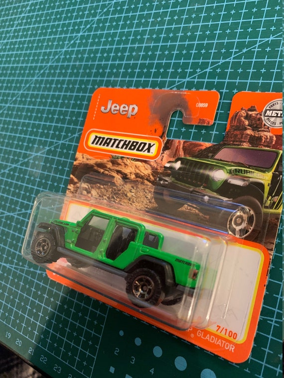Matchbox 2020 Jeep Gladiator-green With Black Interior-short