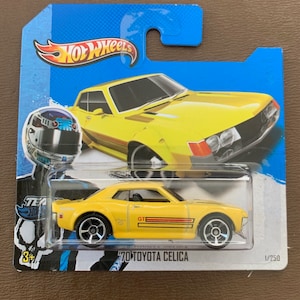 Hot Wheels 1970 Toyto Celica-Yellow-2013 HW City-Short Card-Hard to Fund Sammler Miniatur Modell 1/64