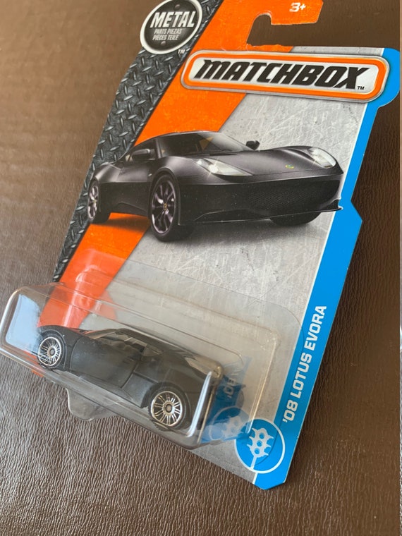 Matchbox 2008 Lotus Evora-matte Black-mbx Metal Long Card-hard to