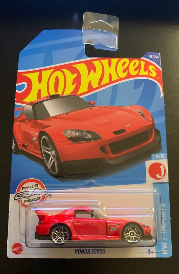 Hot Wheels Honda S2000-red With Black Interior Long Card-hard to