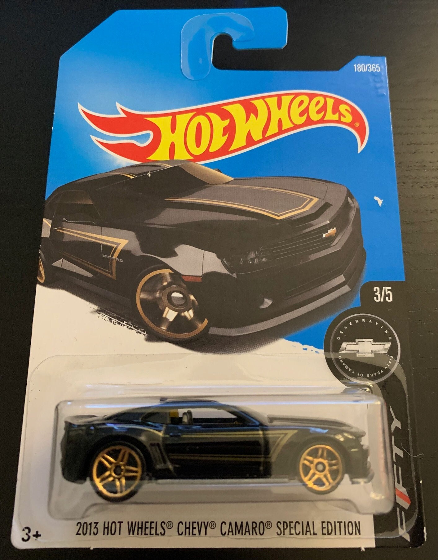 Hot Wheels 2013 Chevrolet Camaro Special Edition-black With Gold