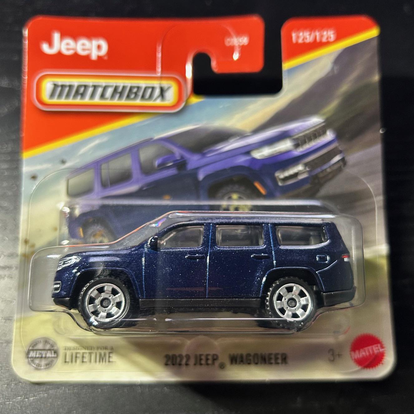 Matchbox 2022 Jeep Wagoneer-blue With Black Interior-short Card