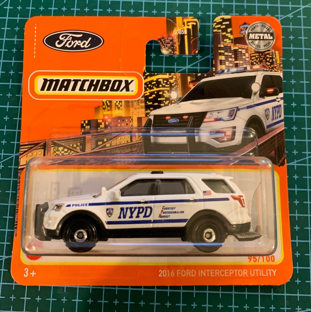 Matchbox 2016 Ford Interceptor Utility-nypd Police-short Matchbox 2016 Ford Interceptor Utility-nypd Police-short