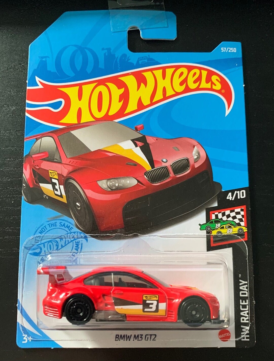 Hot Wheels BMW M3 GT2- Red Long Card-hw Race Day-hard to Find Collector ...