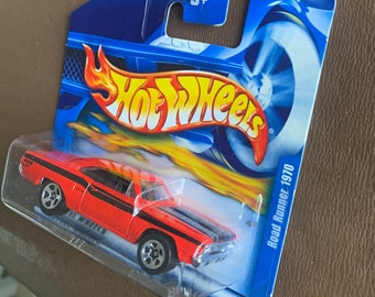 Hot Wheels 1970 Plymouth Road Runner- Red With Black Stripes-2001