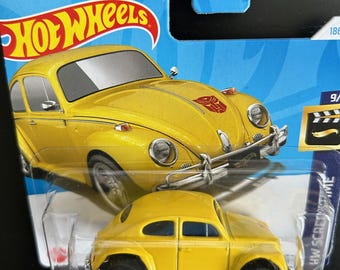 Hot Wheels Volkswagen Classic Beetle-yellow With Black Interior