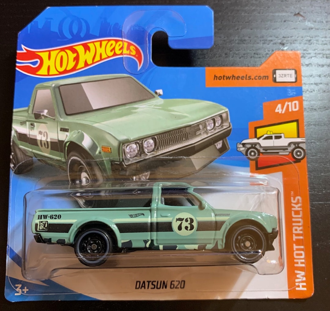 Hot Wheels Datsun 620 Nissan Pickup-turquoise/green-hw Hot Trucks
