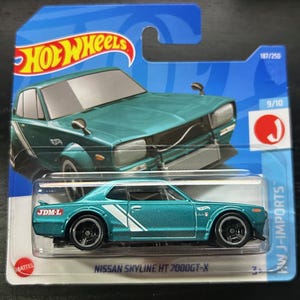 Hot Wheels 1972 issan Skyline HT 2000GT-X -teal/grün mit schwarzem Innenraum-kurze Karte-schwer zu finden Sammler Miniatur Modell 1/64