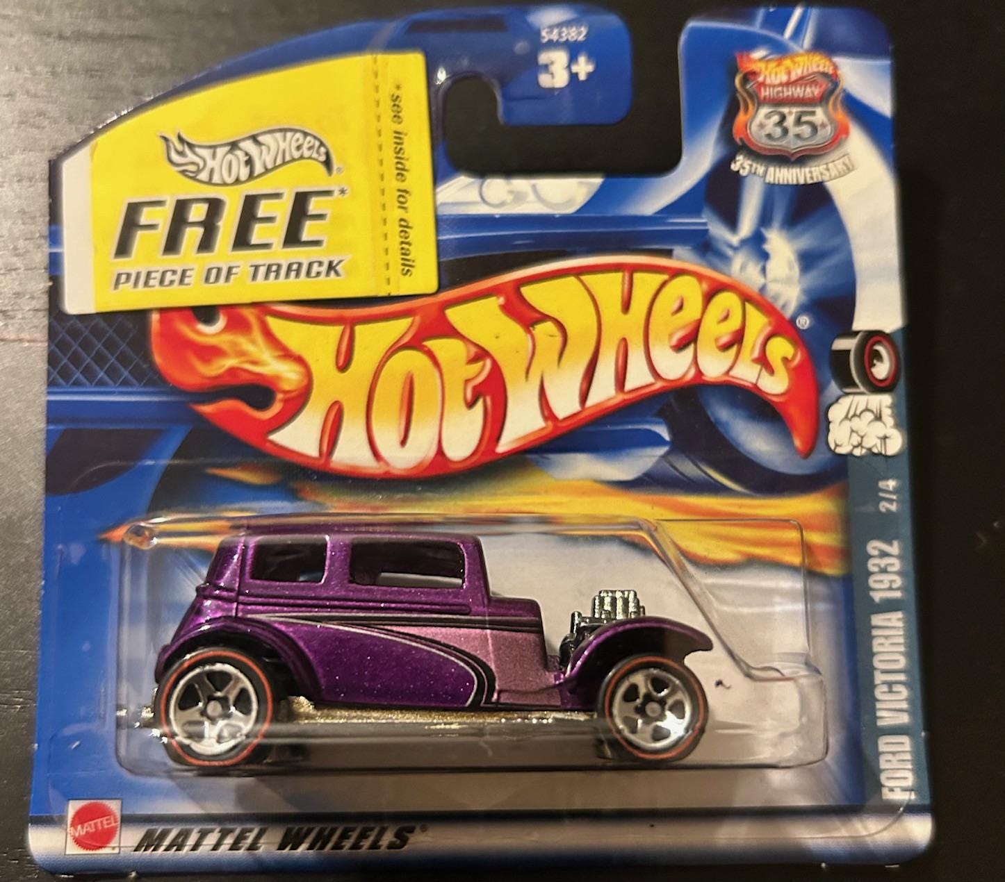 Hot Wheels 1932 Ford Victoria-purple With Redline Wheels-2002