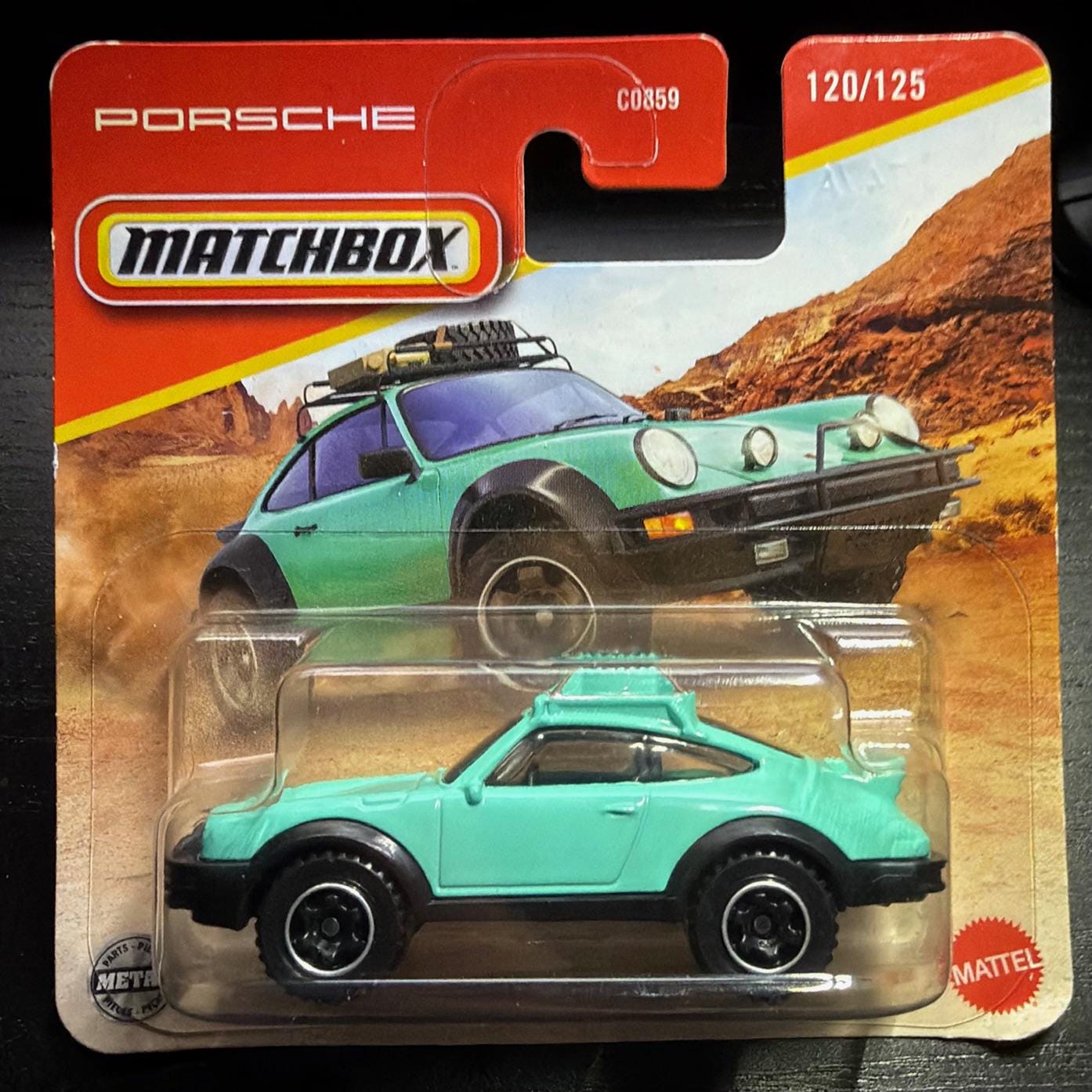 Matchbox 1985 Porsche 911 Rally-teal/green With Black Interior