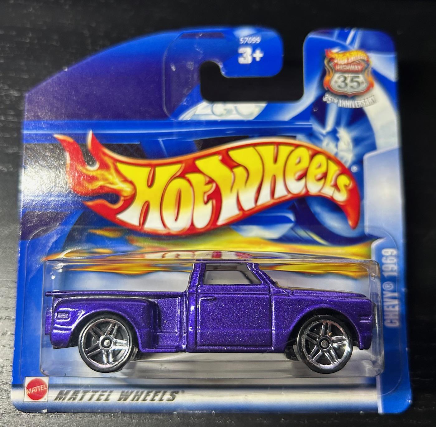 Hot Wheels 1969 Chevrolet Truck- Purple With White Interior-2003